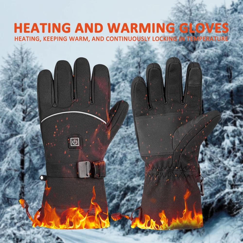 

Touch Screen Heating Gloves For Men Electric Heating Gloves Electric Heating Warm Outdoor Gloves Long Battery Life Lithium Batte