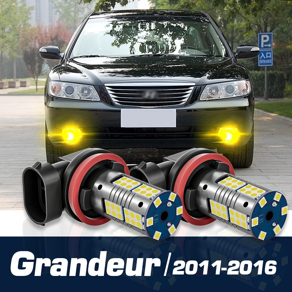 2pcs LED Fog Light Lamp Blub Accessories Canbus For Hyundai Grandeur HG 2011 2012 2013 2014 2015 2016