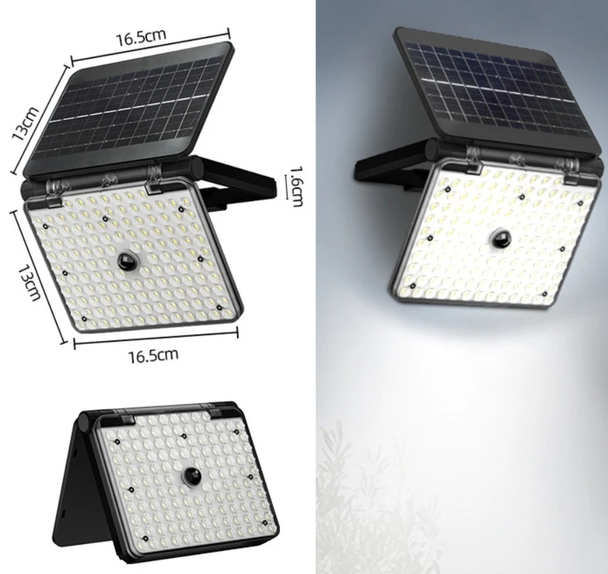 Multi Purpose Solar Powered Outdoor Light Sensor Wall Flood Lamp For Yard Gate Village Exterior Garden Lighting