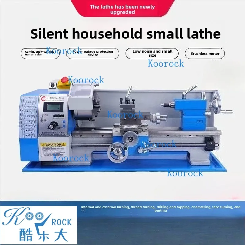 

210 Multi-Function Micro Instrument Lathe, Mini Desktop CNC Lathe for Metal & Woodworking, Home Bead Turning Machine