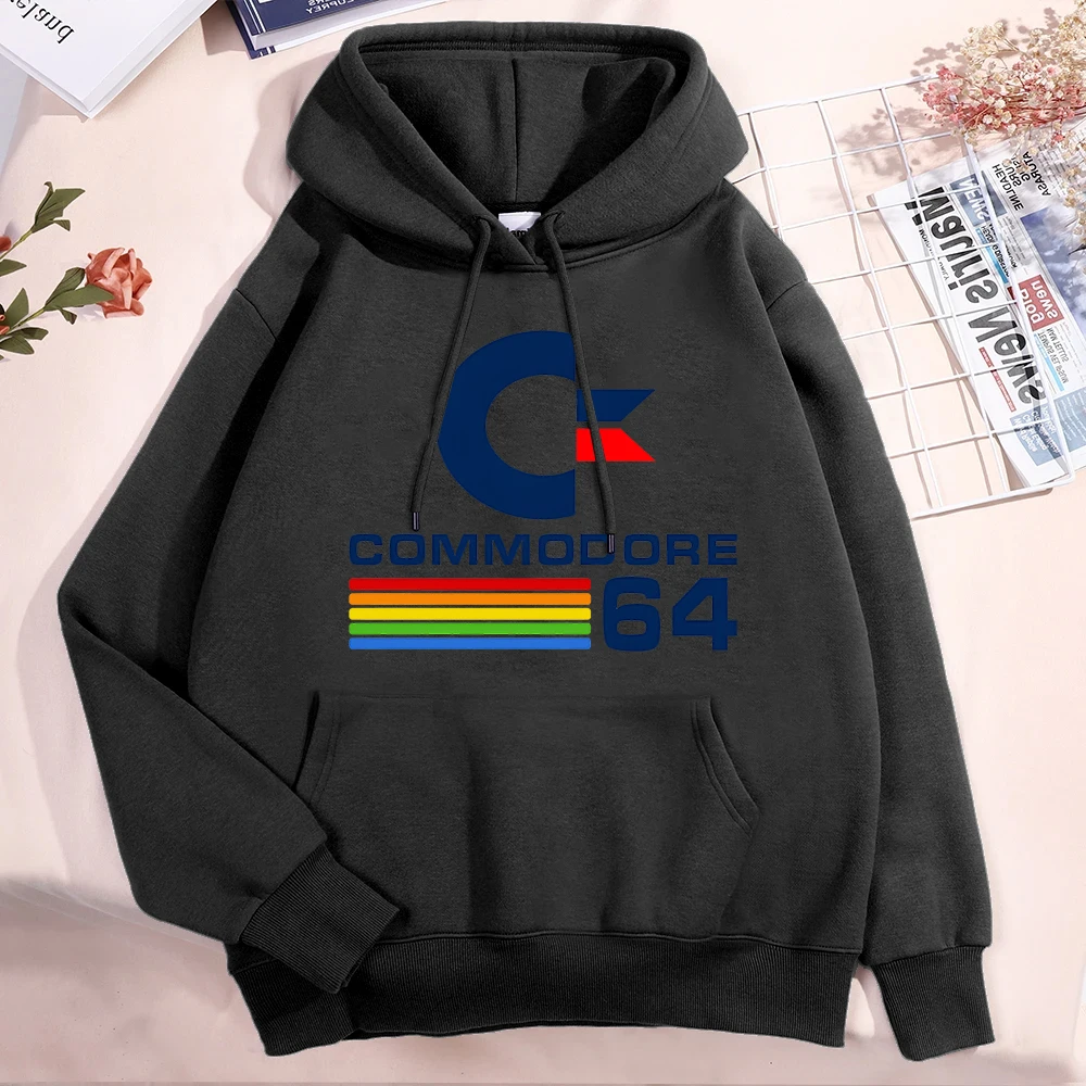 Hot Commodore 64 Hoodies Women Men Fashion Personality Pullover Hooded Casual Long Sleeve Sweatshirts Tops