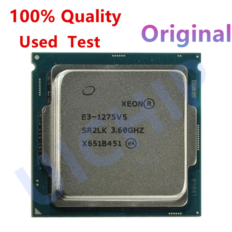 

100% оригинальный XEON E3-1275V5 E3-1275 V5 3,60 ГГц четырехъядерный процессор 8 МБ кэш-памяти LGA1151 TPD 80 Вт настольный процессор