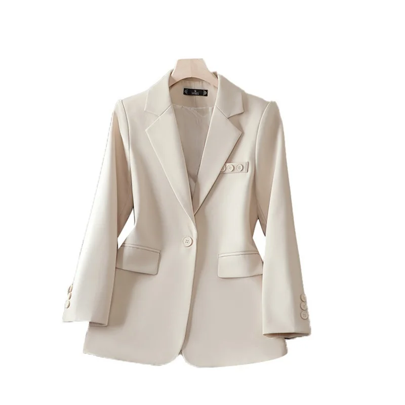 Fatos de baile formais femininos, blazer feminino, senhora do escritório, roupas de negócios, casaco feminino, jaqueta de algodão, moda primavera, 1 peça