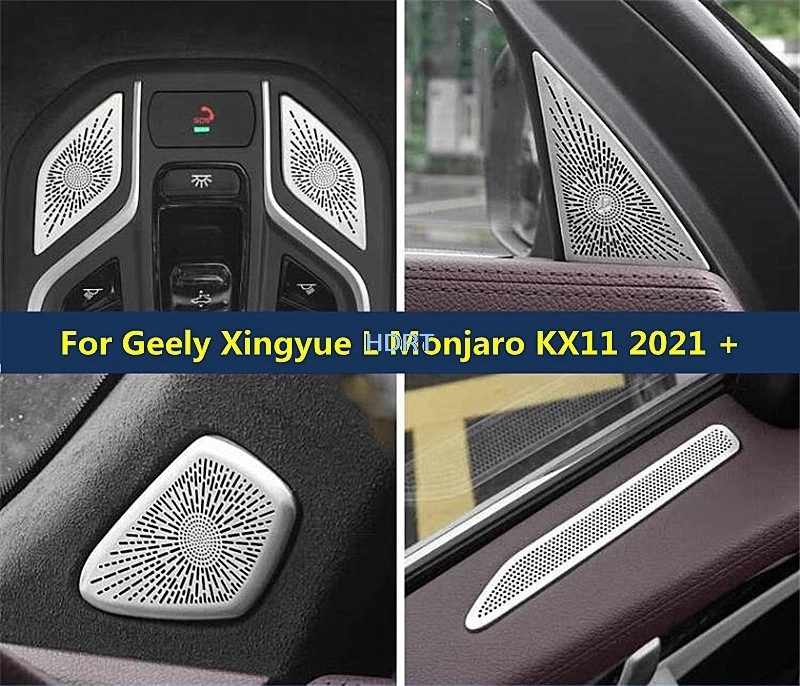 For Geely Xingyue L Monjaro KX11 2021 + Car Front Triangular Pillar Speaker Rear Roof Reading Light Horn Outlet Dust Proof Cover