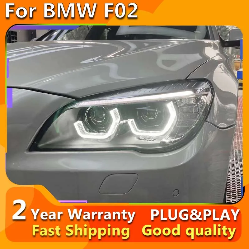 Car Headlights For BMW 7 Series F01 F02 2009-2014 730i 735i 740i LED DRL Turn Signal Light Bi-xenon Lens Front Lamps Assembly