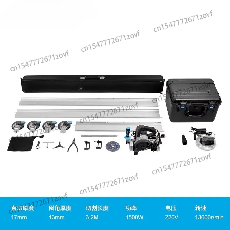 Electric 45 Degree Cutting Machine - High-Power Stone Slab Cutter for Ceramic Tile, Marble, Granite | Max Cutting Thickness 17cm