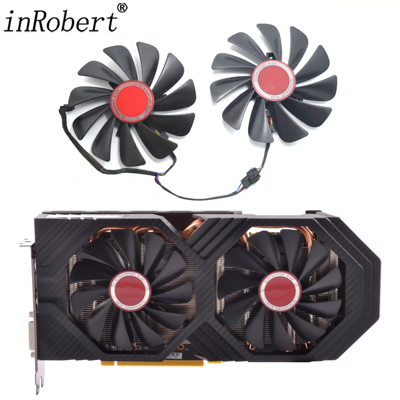 

95 мм CF1010U12S FDC10U12S9-C 4pin XFX HIS RX580 охлаждающий вентилятор GPU замены для XFX RX570 RX580 RX560D RX 580 8G RX Vega 56