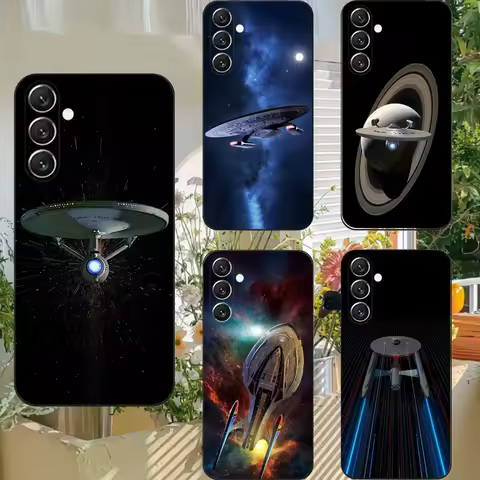 Star Trek Ships Phone Case For Samsung S25,S24,S21,S22,S23,S30,Ultra,S20,Plus,Fe,Lite,Note,10,9,5G Black Cover