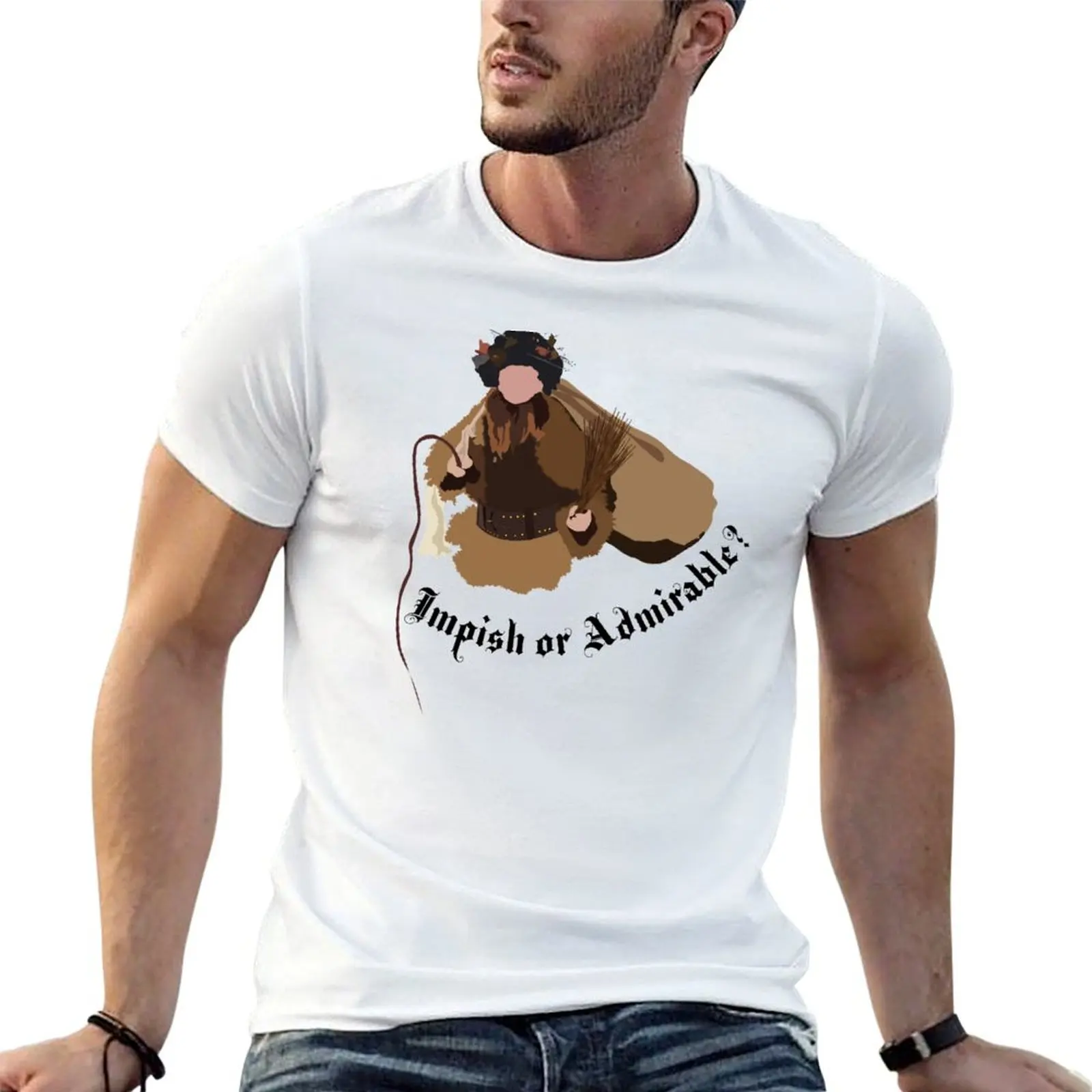 Dwight Schrute 'Impish or Admirable' Belsnickel Art – The Office T-Shirt Sweat Resistant Workout Tee Shirt