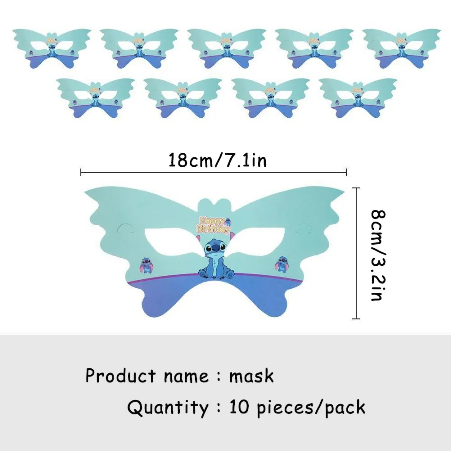 Anime Lilo & Stitch Stitch-thema blauwe feestbenodigdheden, decoratiebanners, cadeauzakjes, wegwerp papieren bekers, borden, tissues - afbeelding 1