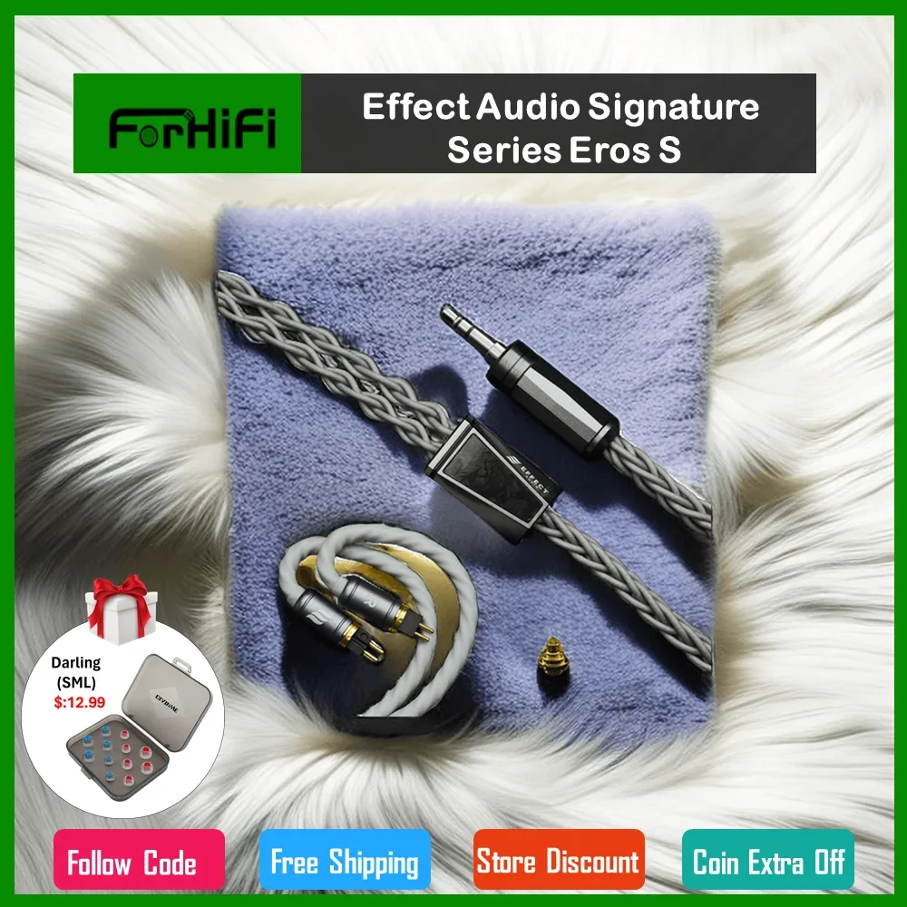 

Effect Audio Signature Series Eros S Earphone ConX 2Pin 0.78 / MMCX Cable Connector With Swappable Termination Plugs 2.5/3.5/4.4