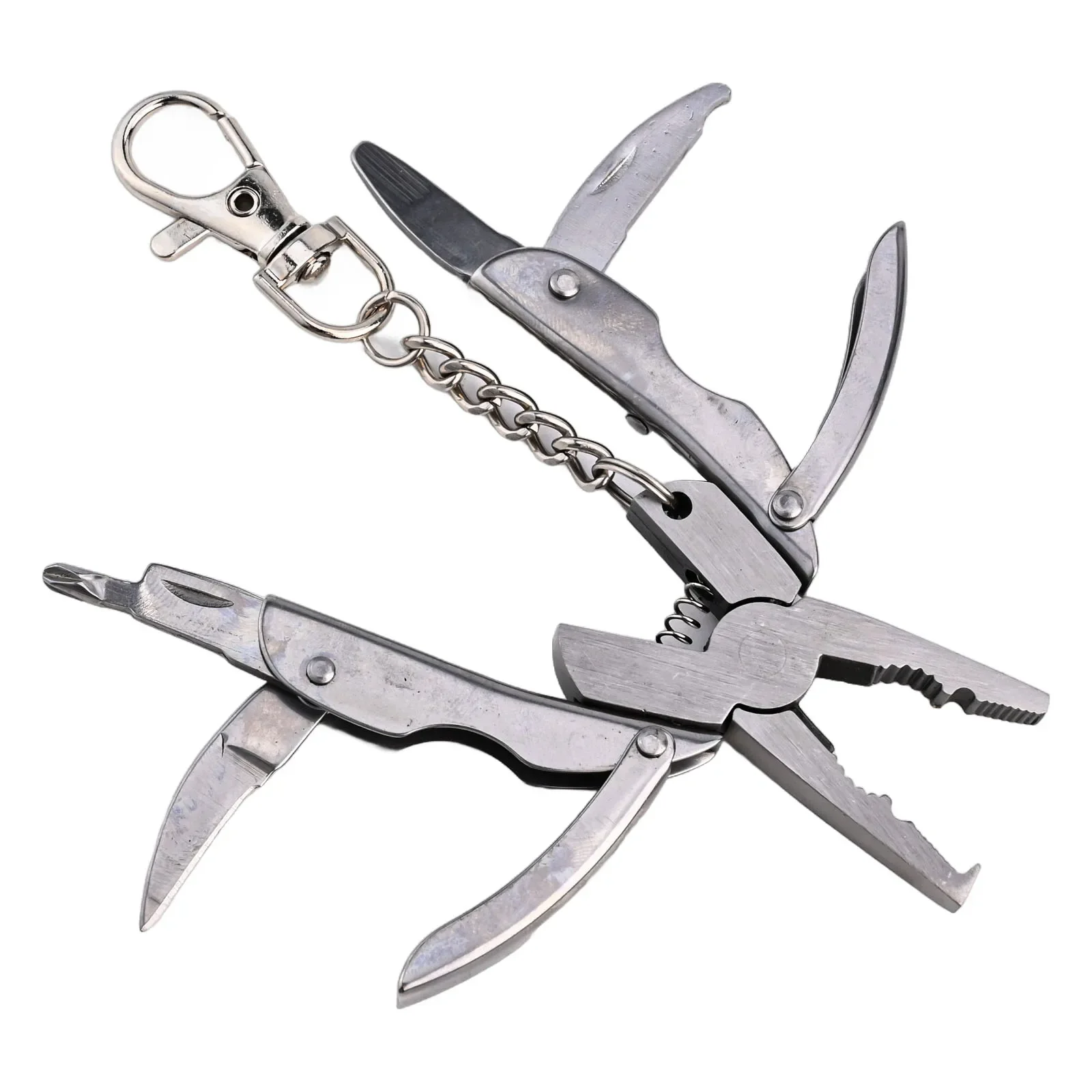 Keychain Plier Camping Multi Tool Multifunctional Portable Screwdriver Wire Cutter Lightweight Camping For Out Camping