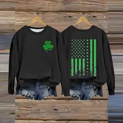 The St Day Sweatshirt Women Long Sleeve Irish Shirts for Women Sexy Sexy Tops for Women Womens Clothes