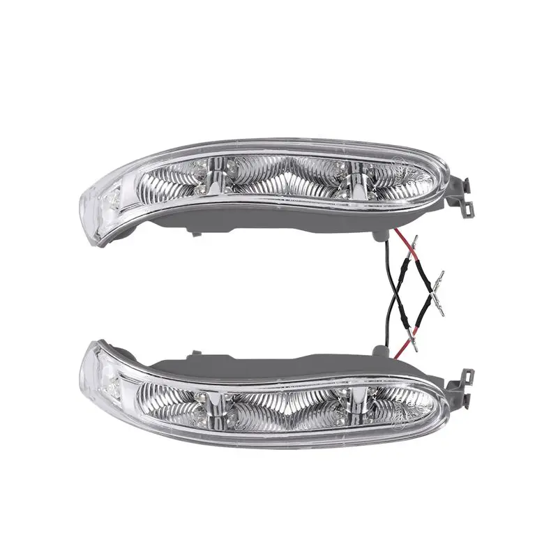 

Top!-Car LED Left + Right Pair Turn Signal Light Side Mirror Lamp For Mercedes Benz W209 CLK 2002-2009