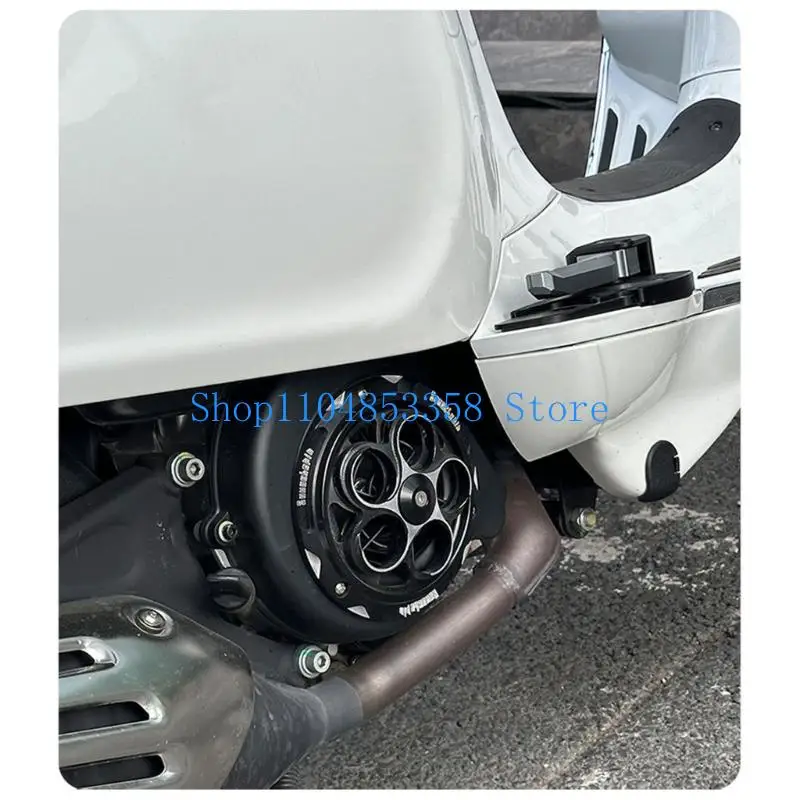 

652F Защита радиатора двигателя Металлическая крышка вентилятора мотоцикла Модификация двигателя мотоцикла