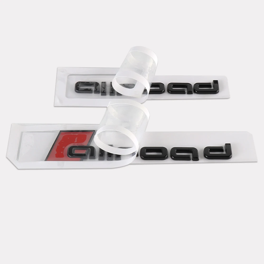 3D ABS Car Trunk Badge Allroad Emblem Logo Decoration Stickers For Audi A1 A3 A4 A5 A6 8P B5 B6 B7 B8 C5 C7 A7 A8 Q3 Q5 Q7 TT 8V - view 2
