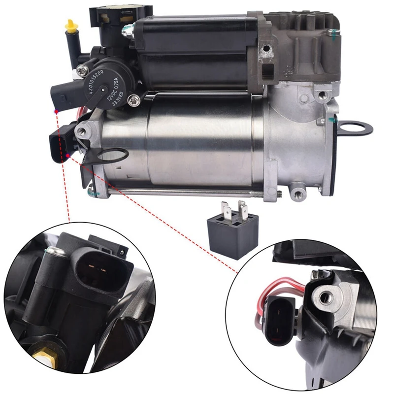 Car Air Compressor Air Suspension Compressor Pump 2203200104 for Mercedes-Benz E/S-Class CLS C219 W211 S211 W220