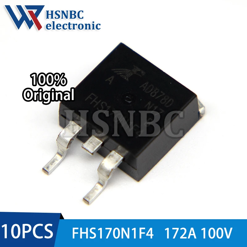

10PCS FHS170N1F4 170N1F4 FHS170N1F4A TO-263 172A 100V N-Channel Power MOSFET Transistor 100% New Original