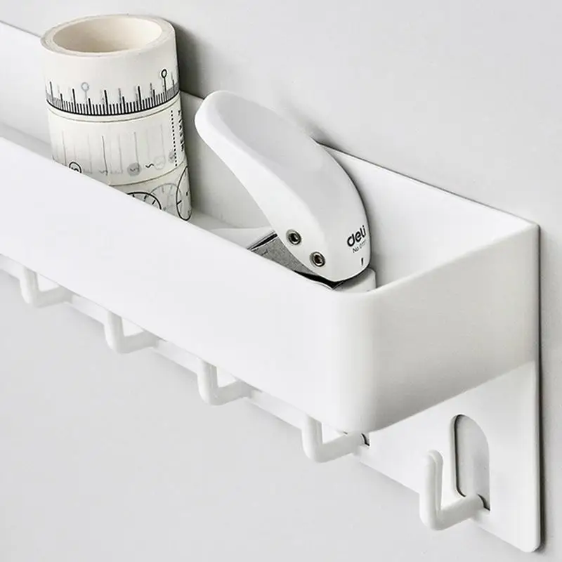 Key Holder Adhesive Key Rack with Tray Wall Mounted Key and Mail Organizer Key Hanger for Entryway Hallway Kitchen Farmhouse