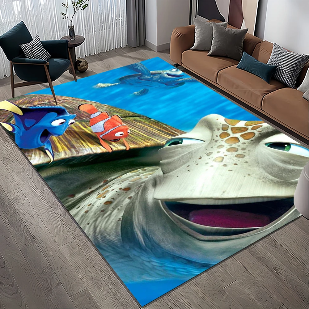 Nemo Zee Wereld Cartoon Tapijt Tapijt Vinden Voor Thuis Woonkamer Slaapkamer Sofa Deurmat Decor, Kinderen Game Area Tapijt Antislip Vloermat