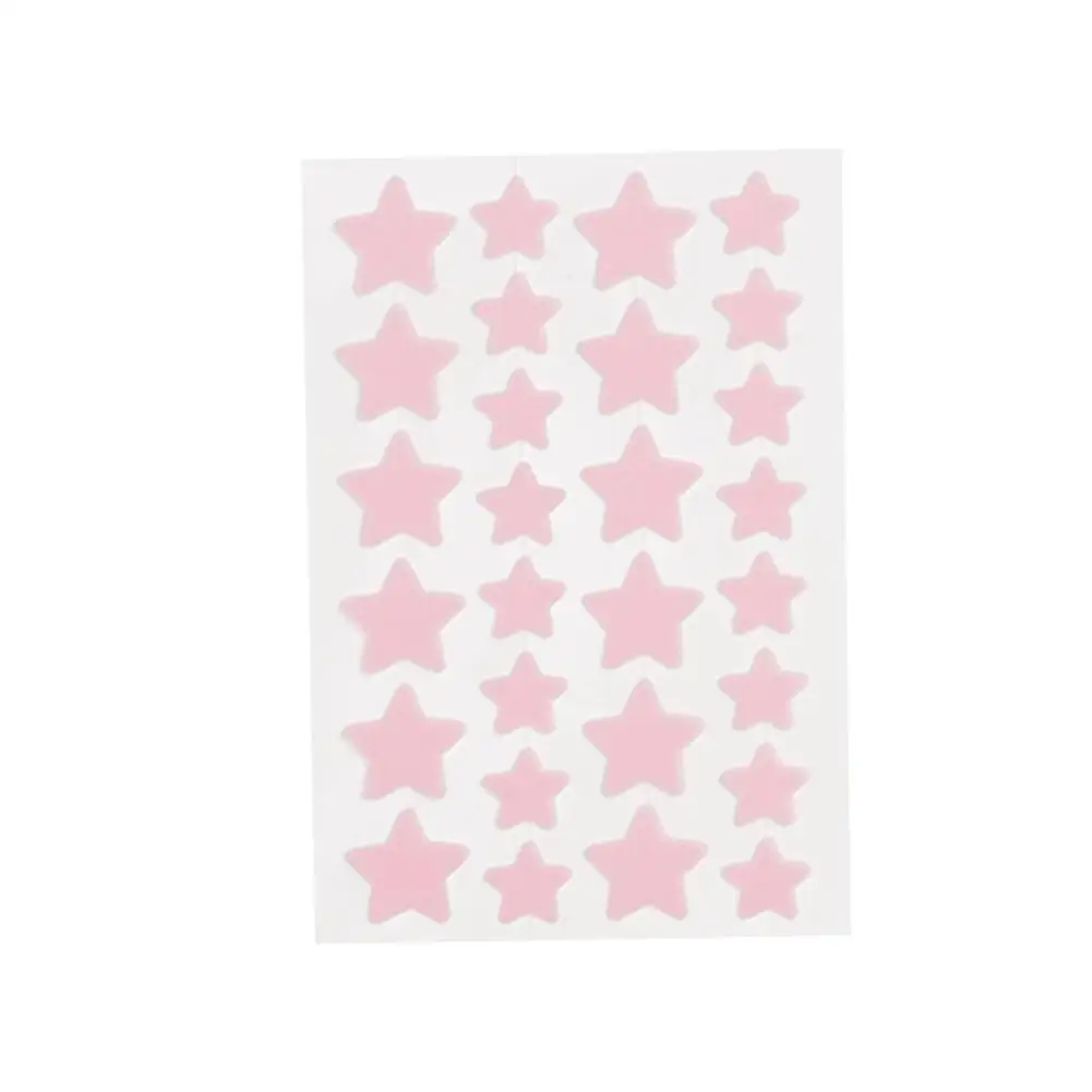 Gele Ster Vlekvlekken, Onzichtbare Acne Hydrocolloïde Stickers, Puistjes Absorberende Cover Stippen