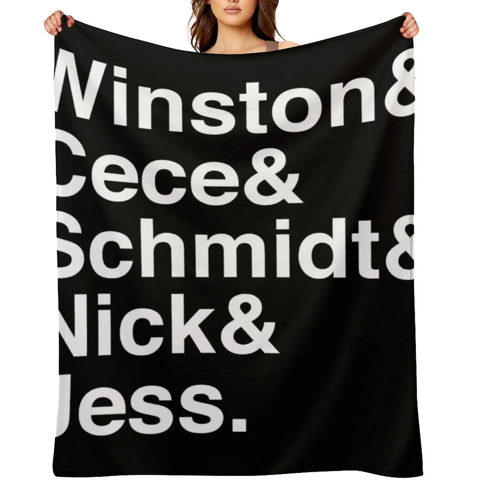

New Girl Jetset Throw Blanket Plush Soft Plaid christmas decoration Blankets