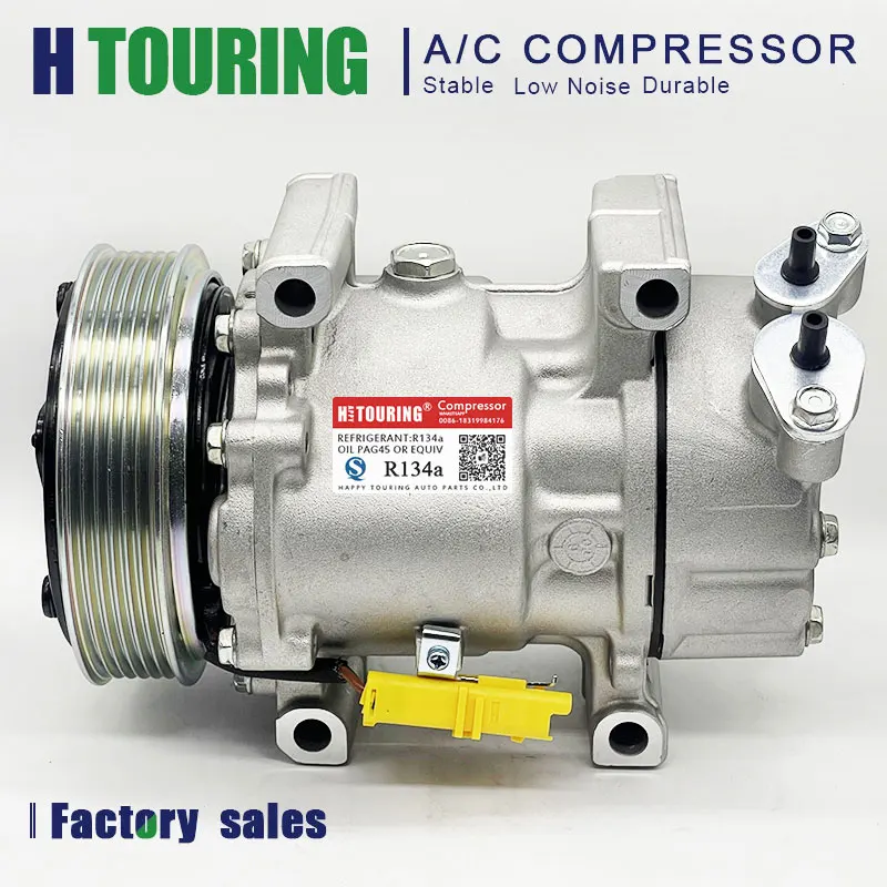 For Compressor Ac Peugeot 206 307 Citroen C2 C3 Sd6v12 9646273880 9655191580 9655421780 9659231580 9682930280 9684480180 1430