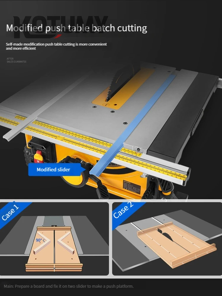 8 Inch Wood Cutting Saw Dust Free With Extension Table Portable Woodworking Machine for Jobsite Table Saw