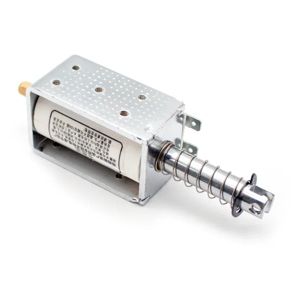 

60MM Long Stroke Electromagnet Thrust 15KG Push-Pull Electromagnet DC 12V 24V AC 220V Self-Reset