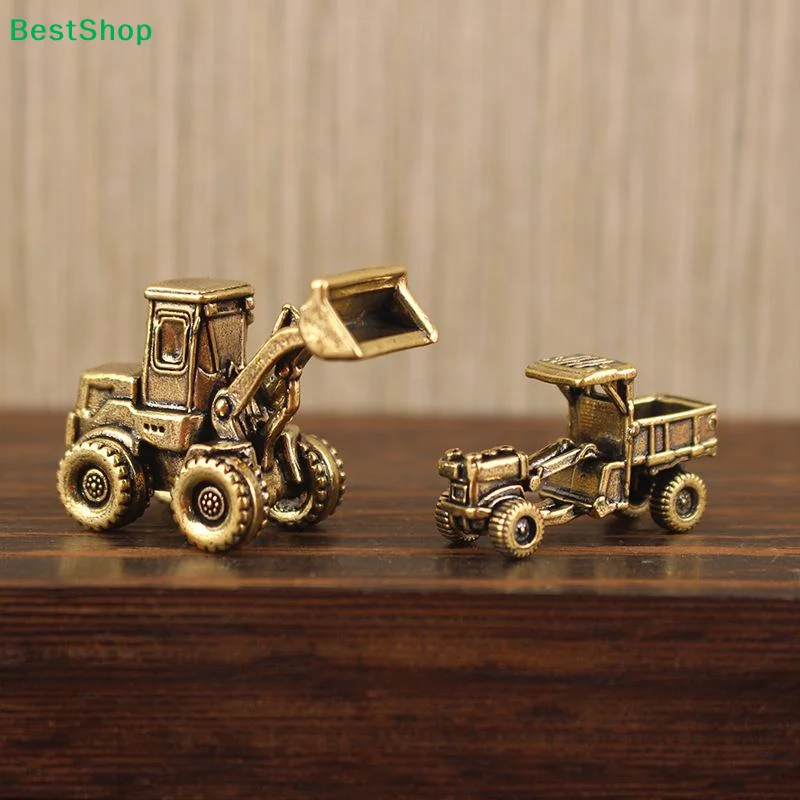 ♬Figure Home Decor Engineering Vehicle Mini Ornament Excavator Truck Micro Landscape Desktop Decoration