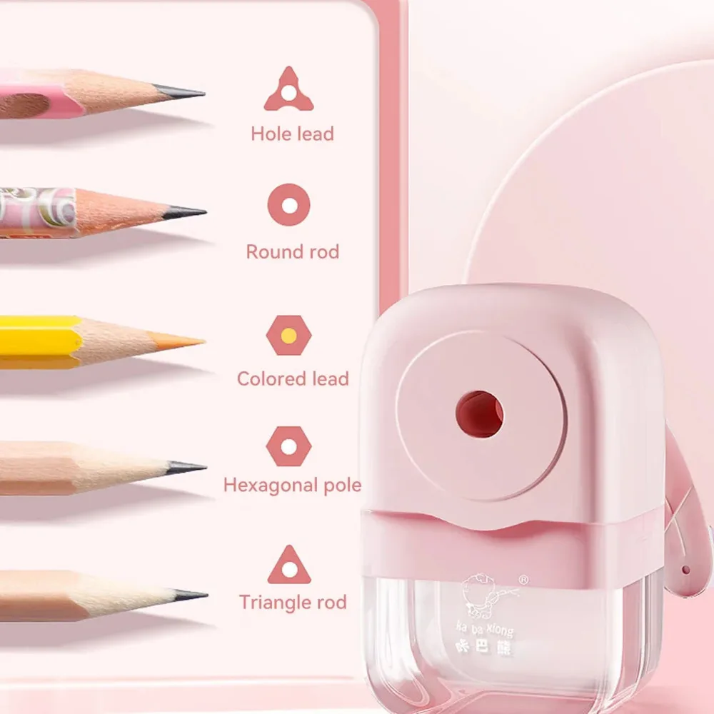 INS Style High Aesthetic Color Pencil Sharpener, Student Hand Cranked Pencil Sharpener, Drawing Stationery, Learning Supplies