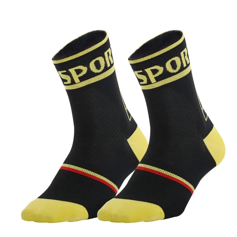 Sports Socks Cycling Running Basketball Sweat Absorption Quick Dry High Elastic Breathable Function In Tube Socks