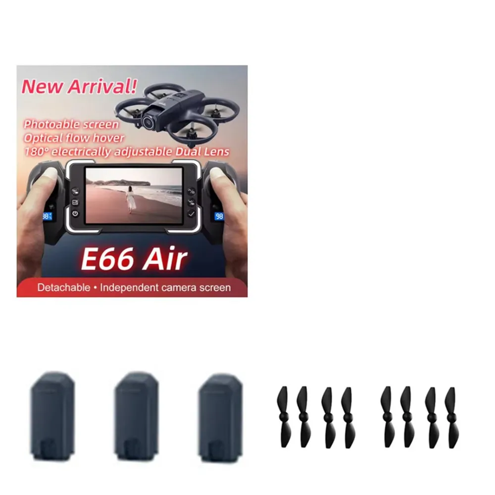 

E66 Air Mini Drone Battery 3.7V 580mAh / E66 Air Mini Drone Parts E66 Air Mini Drone Original Accessories Propeller Blade