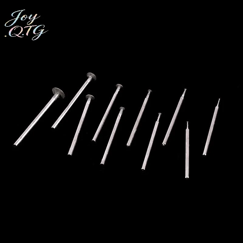 Hot Sale 10PCS 2.35mm Grinding Bit Accessory Ultra-Thin T Head Shank Diamond Mounted Point Stone Jade Carve Polish Engrave Tools
