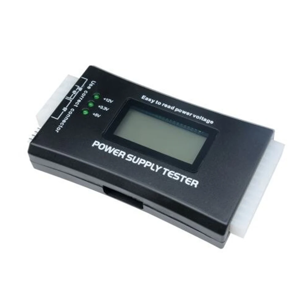 20/24 Pin Power Supply Tester Digital LCD Monitor PC Computer Atx Source Tester Power Supply Measurement Diagnostic Tester Tool