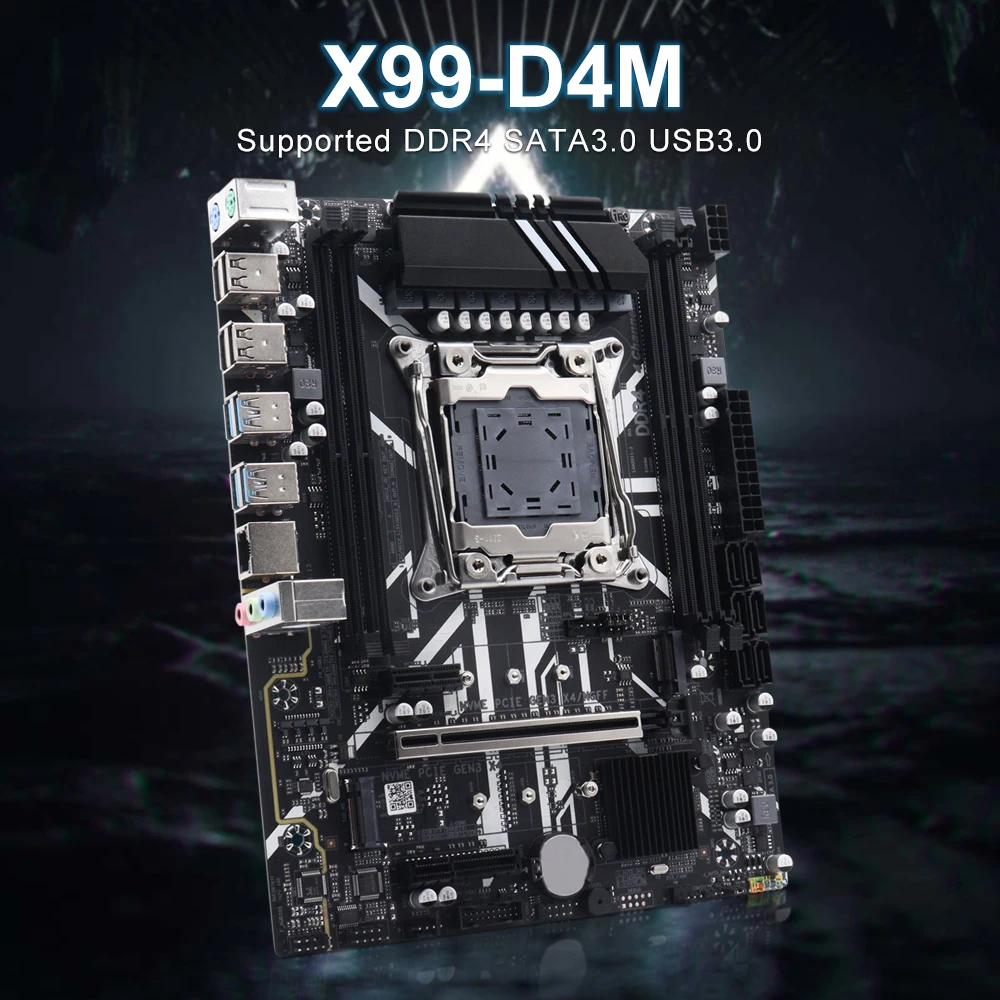 Imagem -03 - Placa-mãe Xeon X99 D4m Lga 20113 Intel e5 v4 v3 Suporte Ddr4 Atecle Recc Combo Nvme Novo 2024