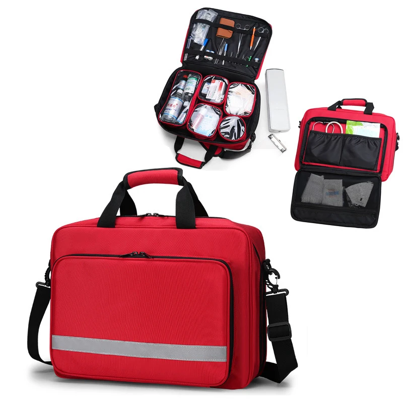 

First Aid Kits Medical Bag Outdoor Emergency Rescue Large Capacity Bag Empty Waterproof Oxford Multi-pocket Travel Bag