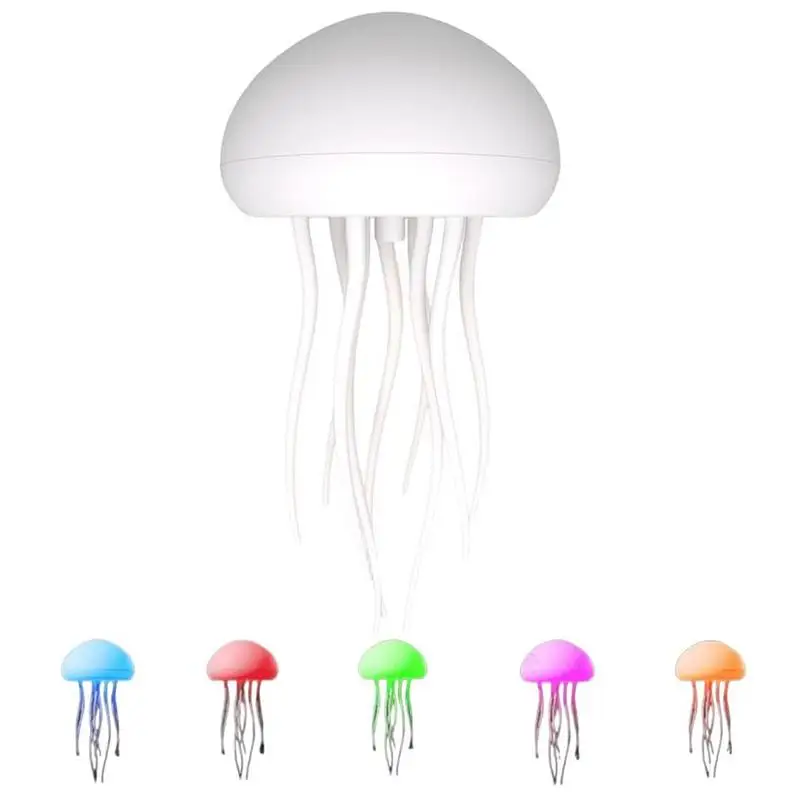 

Jellyfish Lamp Atmosphere Night Light RGB Gradient Cute Jellyfish Lamp With Voice Control Type-C Charging Smart Table Lamp