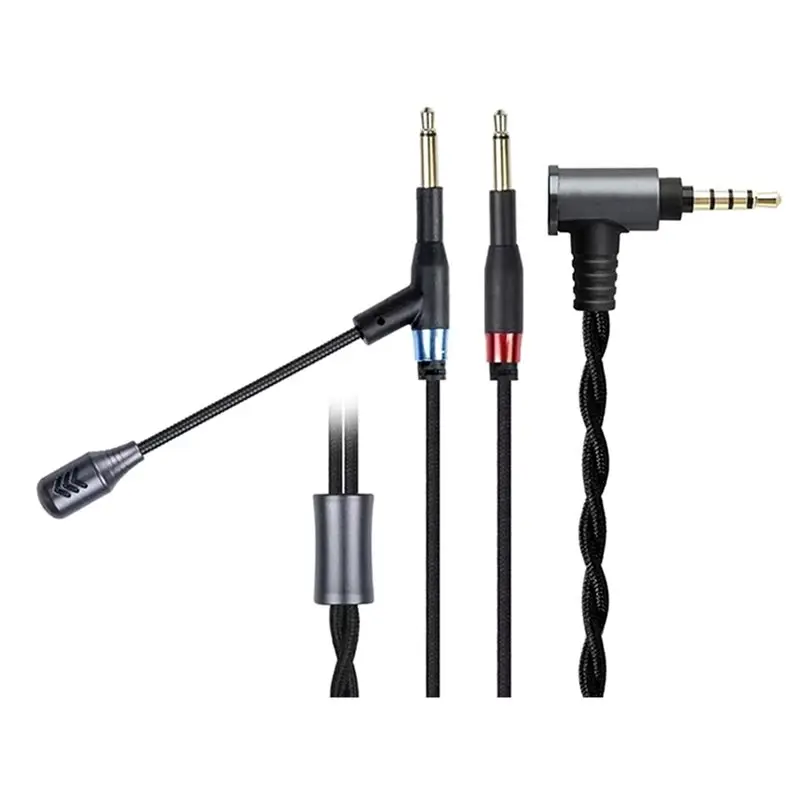 HFM04 Headphone Cable With HD Omnidirectional Metal Mic For Sony Hifiman HE400SE Sundara Arya Ananda Deva Pro MEZE