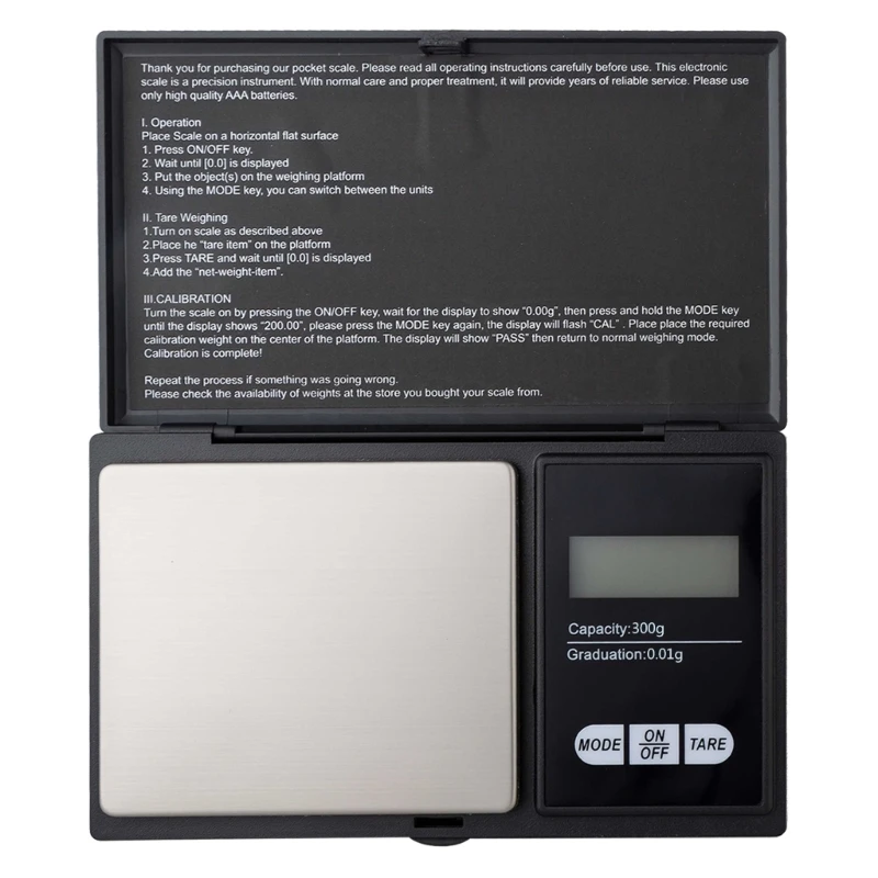 Digital Kitchen Scale Jewellery Weighing Scale Scales with LCD Display Tare