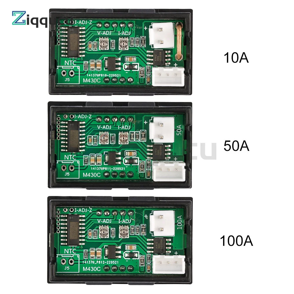 M430 DC 4-30V Digital Voltmeter Ammeter Dual Display Voltage Detector Current Meter Panel Amp Volt Gauge 10A 50A 100A