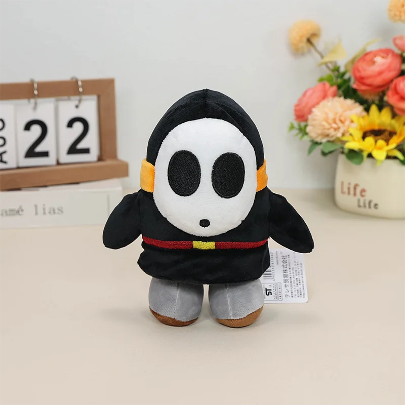 

Super Mario Bros. Wonder World Black Shy Guy Ghost 6" Plush Toy , Nintendo Switch Cartoon Game Doll Odyssey Stuffed Animal Teddy