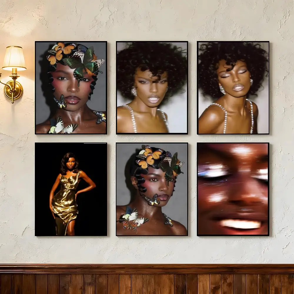 Model M-Model Leomie Anderson Poster Wall Art Poster Prints Home Wall Decor Gift for Living Room, Bedroom Bar & Parlor