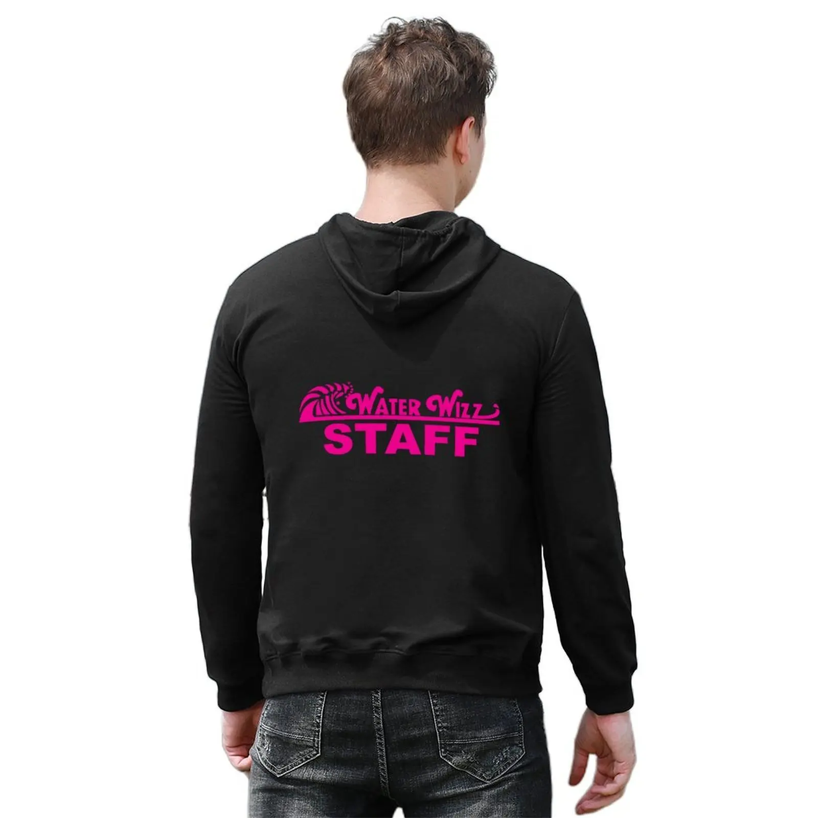 Water Wizz - STAFF - PINK Hoodie Herren Herbstkleidung Herbstkleidung Herren Sweat-Shirt Set Anime Hoodie