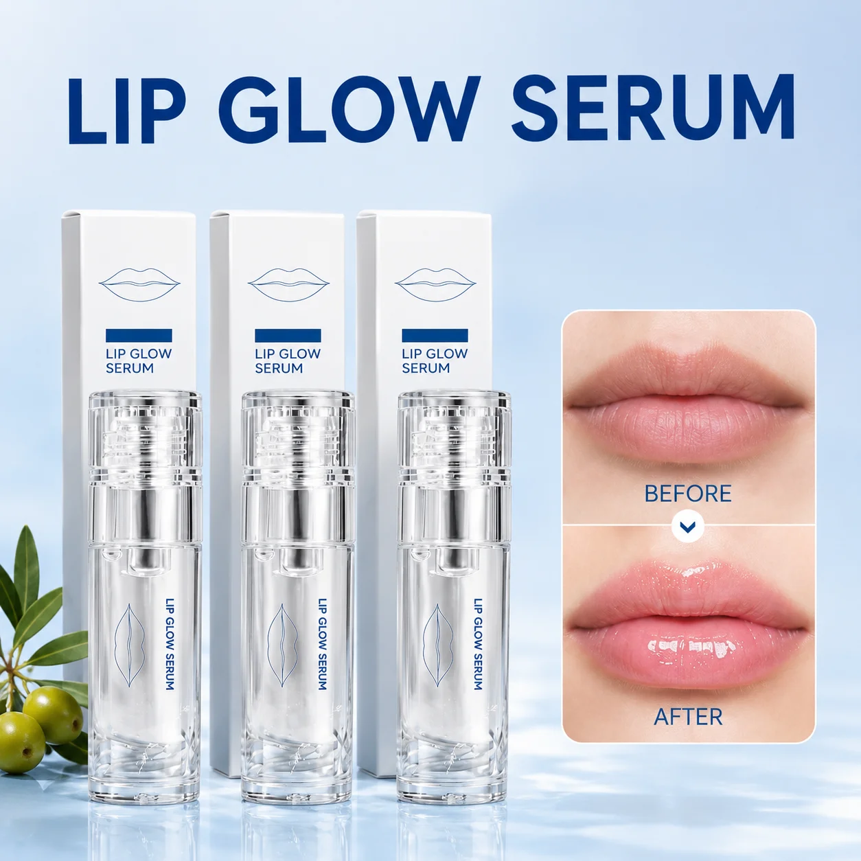 4ml Lip Glow Serum Moisturizing Plump Lip Essence Hydrating Lip Plumper Oil Elasticity Care Makeup For Women