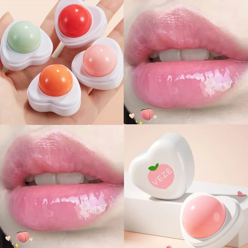 Balsamo per le labbra idratante al gusto di frutta nutriente riduce le linee delle labbra Anti-Cracking idratante per la cura delle labbra rossetto di petrolio Base cosmetica