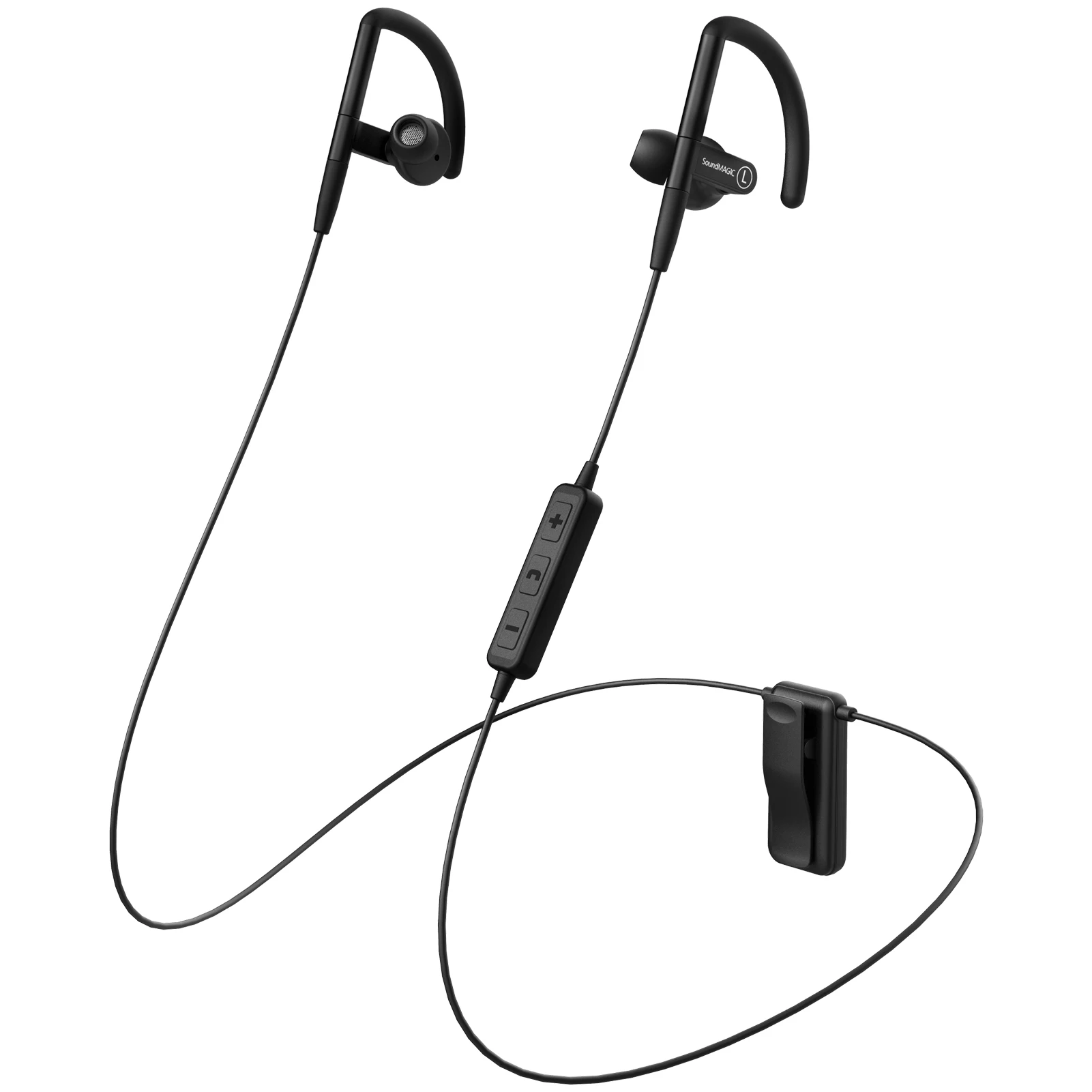 

SoundMAGIC ST80 Bluetooth Sports Earbuds with Ear Hooks and Microphone Wireless Earphones Wired in Ear Headphones HiFi Stereo