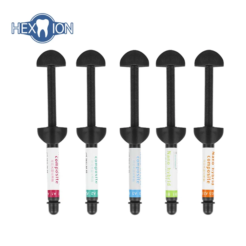

Light-Curable Nano Hybrid Dental Composite Resin, Multi-Shade A1-A3.5/B1 Biocompatible Material for Cavity Filling & Repair
