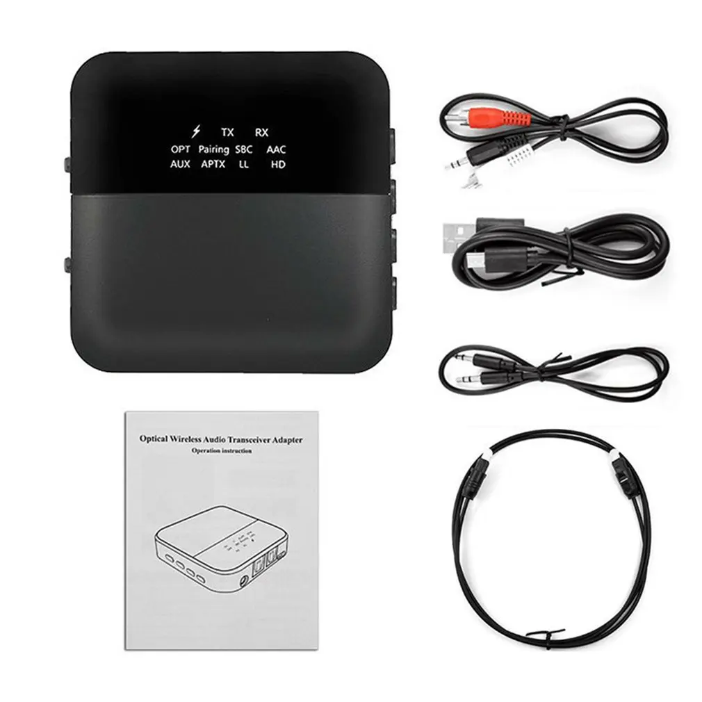 

Bluetooth-compatible 5.0 Audio Adapter Bluetooth Transmitter Receiver for TV Laptop Stereo System Wireless Adapter Dropshipping