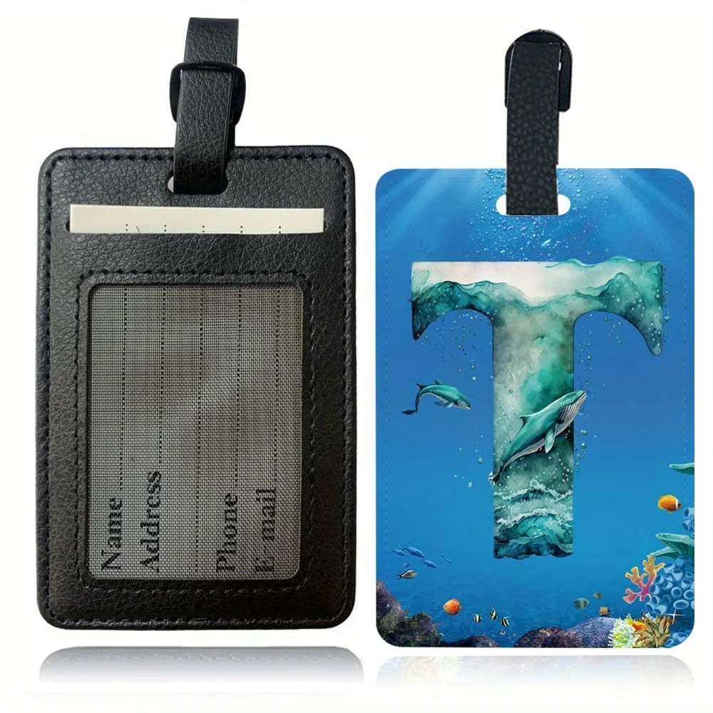 بو الصعود الأمتعة غطاء علامة الأمتعة دائم للأعمال السفر بطاقة الهوية كليب في الهواء الطلق إكسسوارات السفر نمط رسالة الأسماك